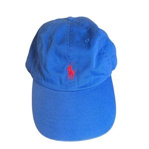 Polo Ralph Lauren Classic Blue Logo Cotton Chino Ball Cap